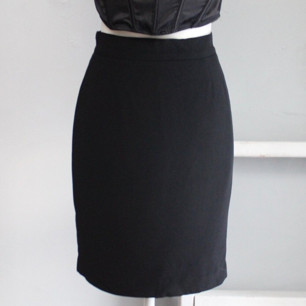 Gianni Versace Genny Vintage Black Pencil Skirt Size 6 US / 40 Italy - Picture 7 of 8